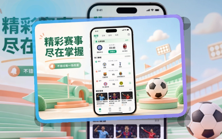 路径式引导 · 移动端追赛入口 · 多场赛事切换更清楚界面展示